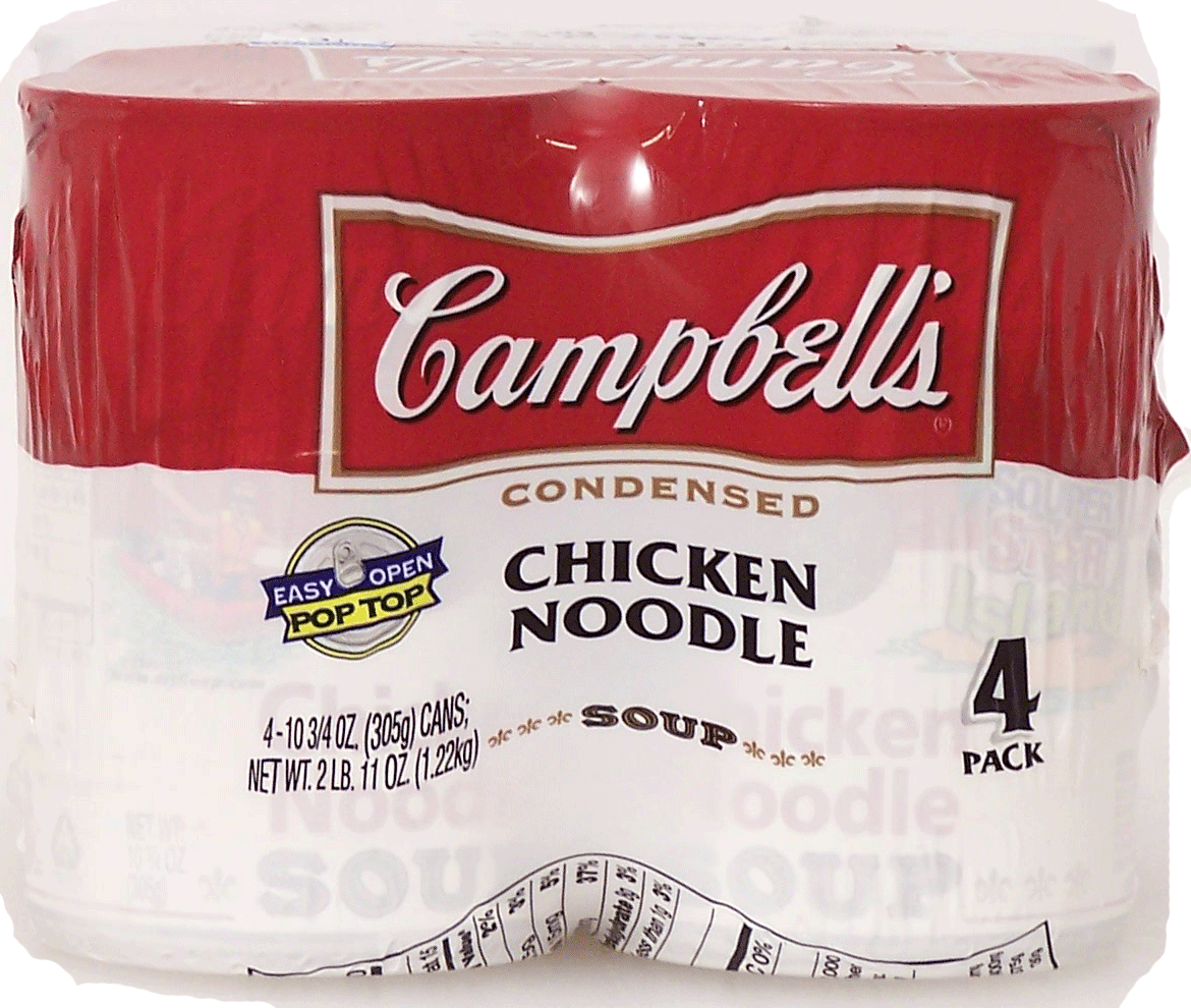 Campbell's  chicken and noodle condensed soup 4-pack Full-Size Picture